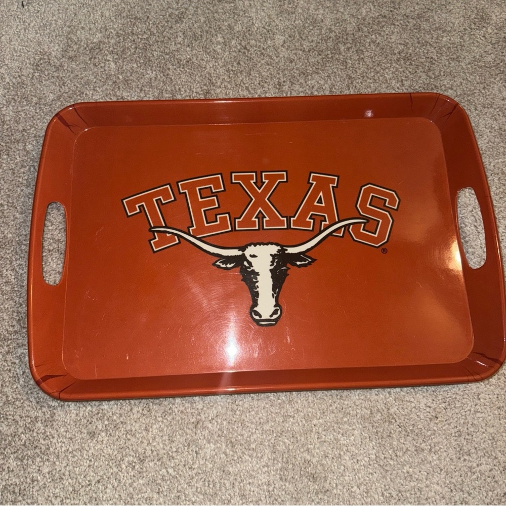 University of Texas Longhorns Orange Melamine Serving Tray Tailgate 12 x 18” New